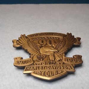 Harley-Davidson 90th Anniversary Gold Pin
